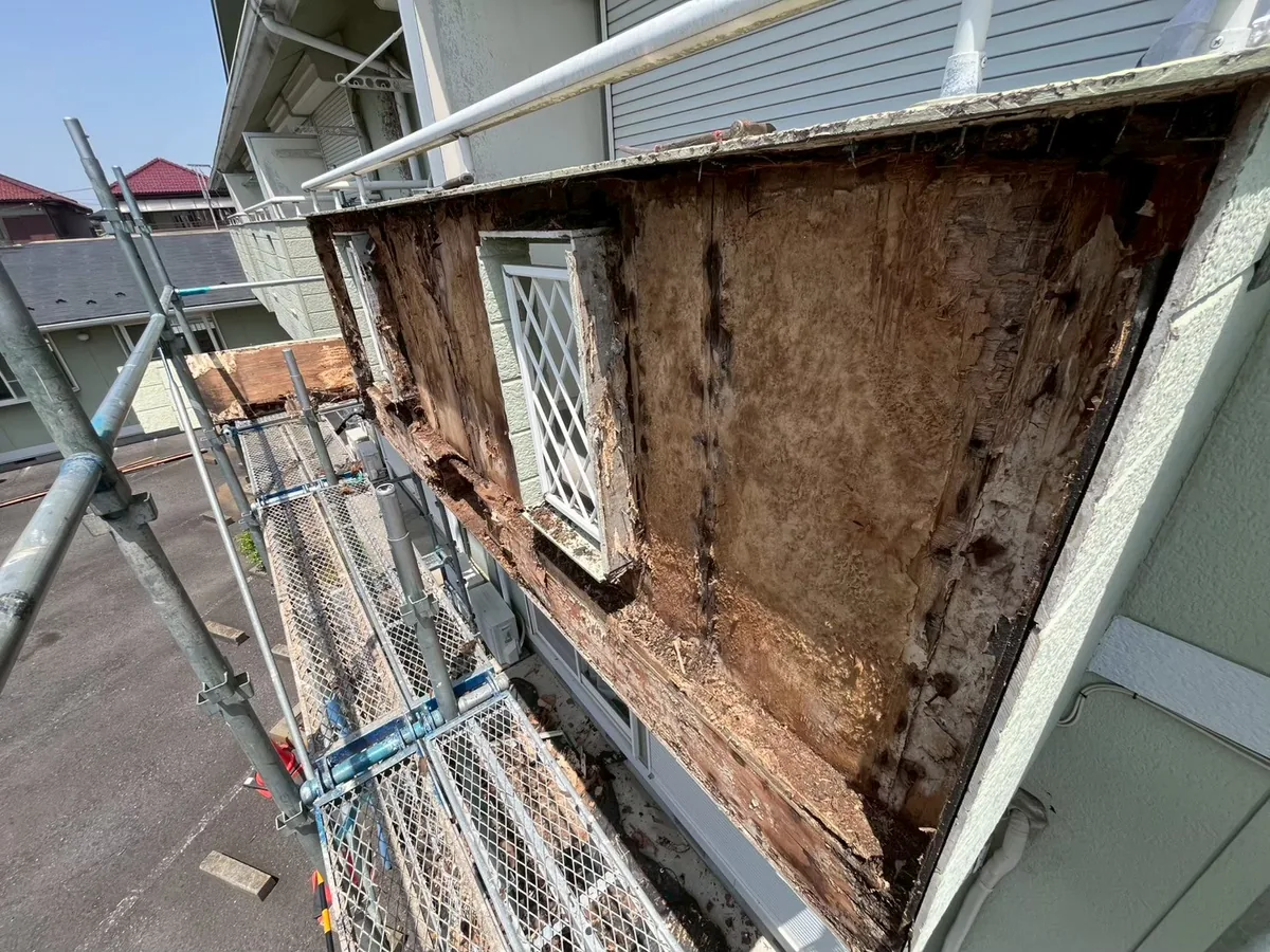 久喜の建物|外壁改修 外壁を撤去して下地を確認 2